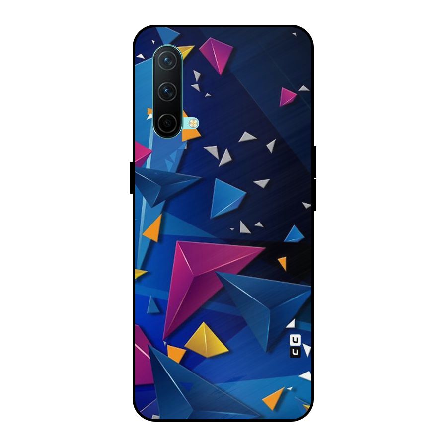 Space Colored Triangles Metal Back Case for OnePlus Nord CE 5G