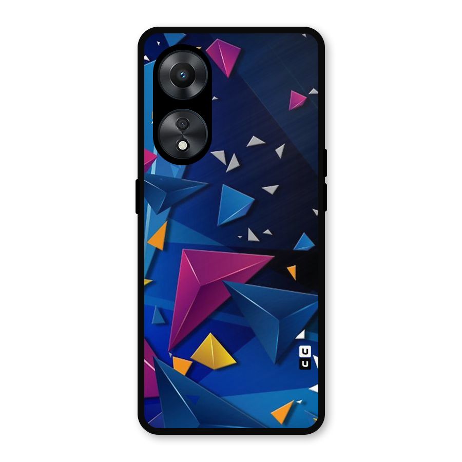 Space Colored Triangles Metal Back Case for Oppo A78