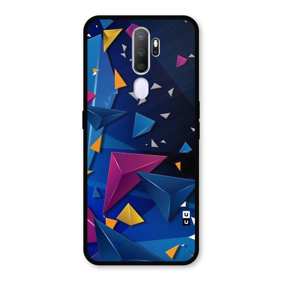 Space Colored Triangles Metal Back Case for Oppo A9 (2020)