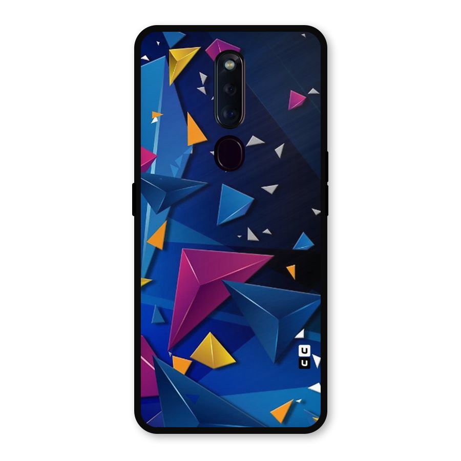 Space Colored Triangles Metal Back Case for Oppo F11 Pro