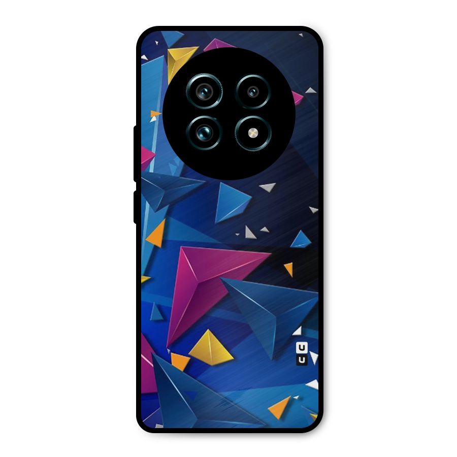 Space Colored Triangles Metal Back Case for Realme 13 Pro Plus