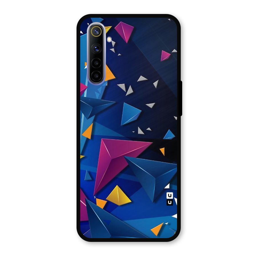 Space Colored Triangles Metal Back Case for Realme 6i