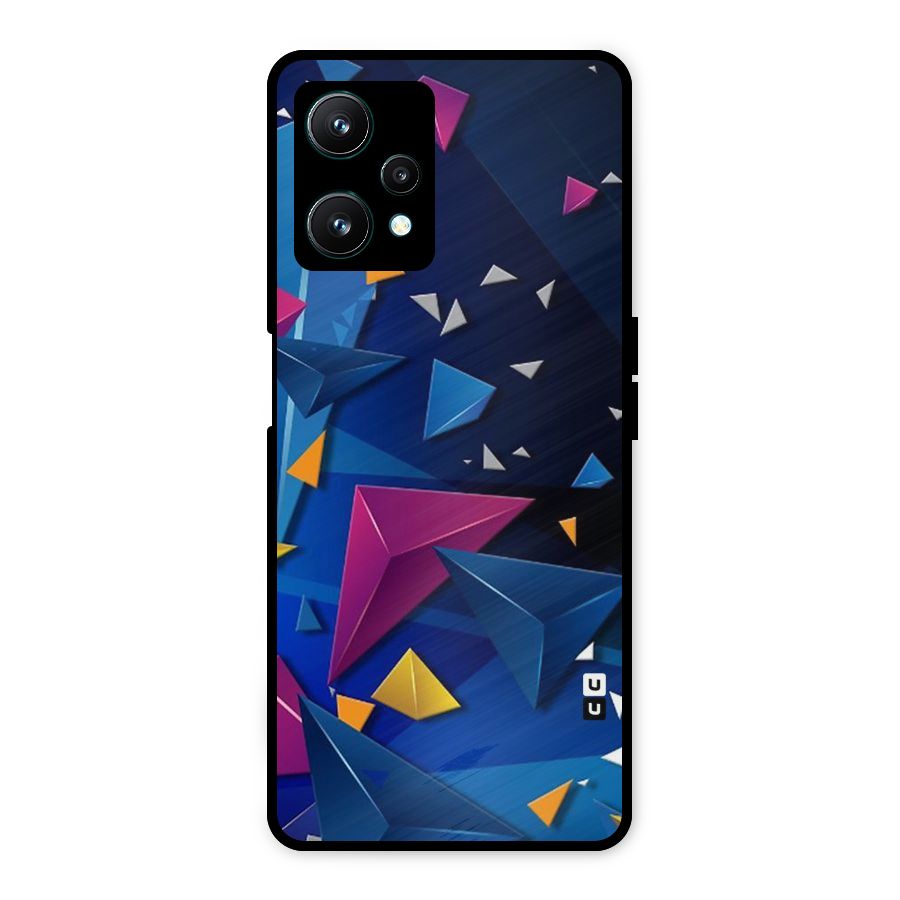Space Colored Triangles Metal Back Case for Realme 9 Pro 5G