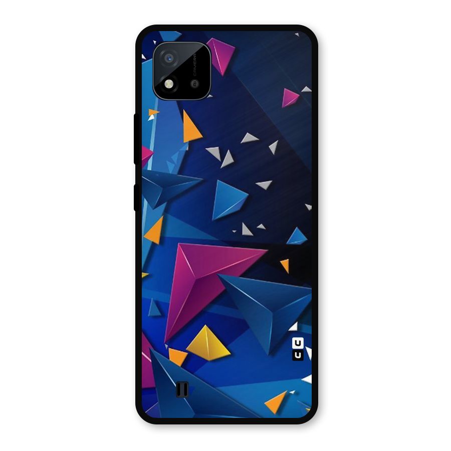 Space Colored Triangles Metal Back Case for Realme C11 2021