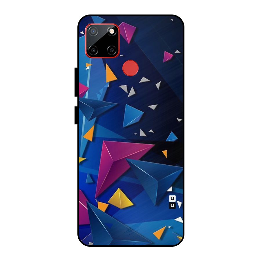 Space Colored Triangles Metal Back Case for Realme C12