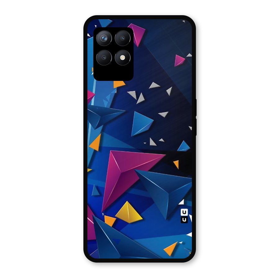 Space Colored Triangles Metal Back Case for Realme Narzo 50