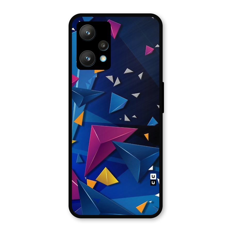 Space Colored Triangles Metal Back Case for Realme Narzo 50 Pro