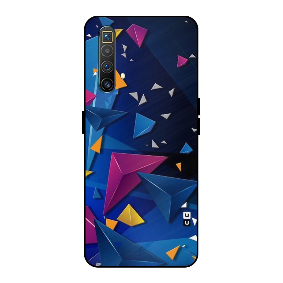 Space Colored Triangles Metal Back Case for Realme X3 SuperZoom