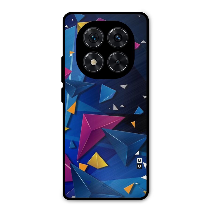 Space Colored Triangles Metal Back Case for Redmi Note 14 Pro 5G