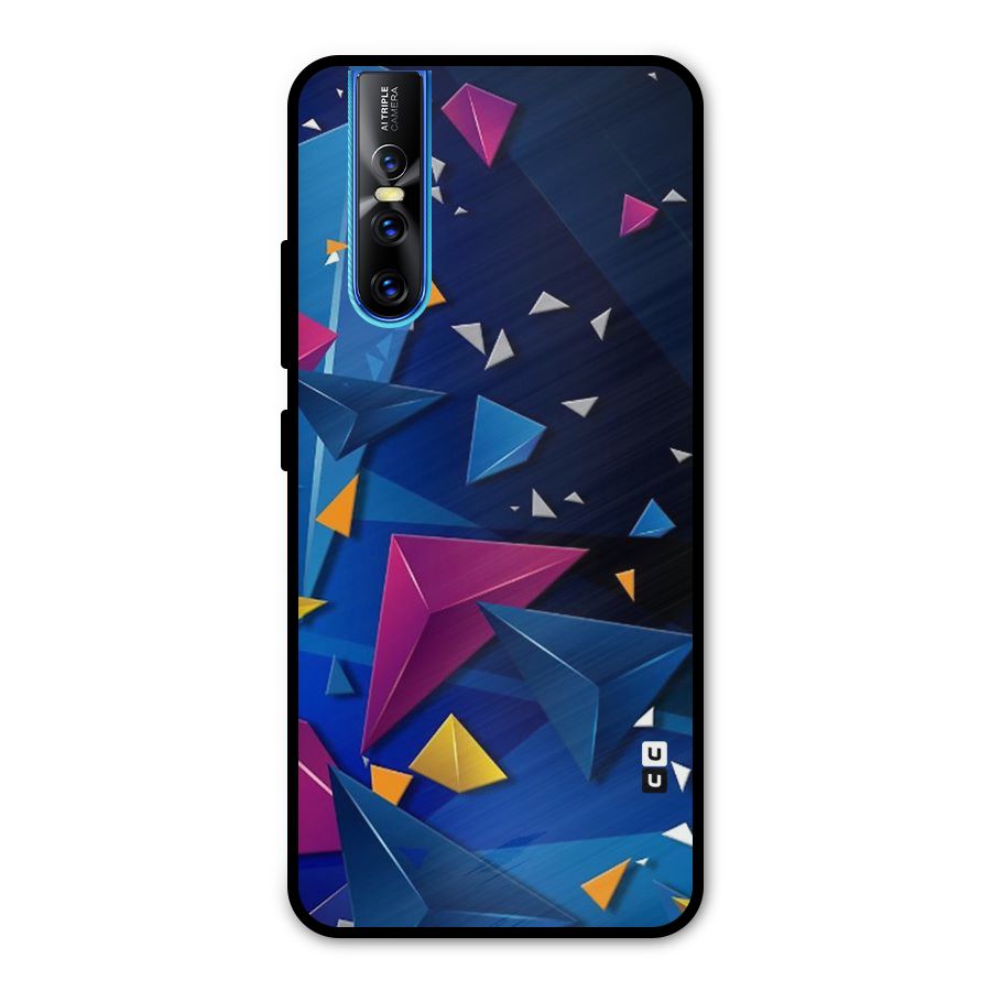 Space Colored Triangles Metal Back Case for Vivo V15 Pro