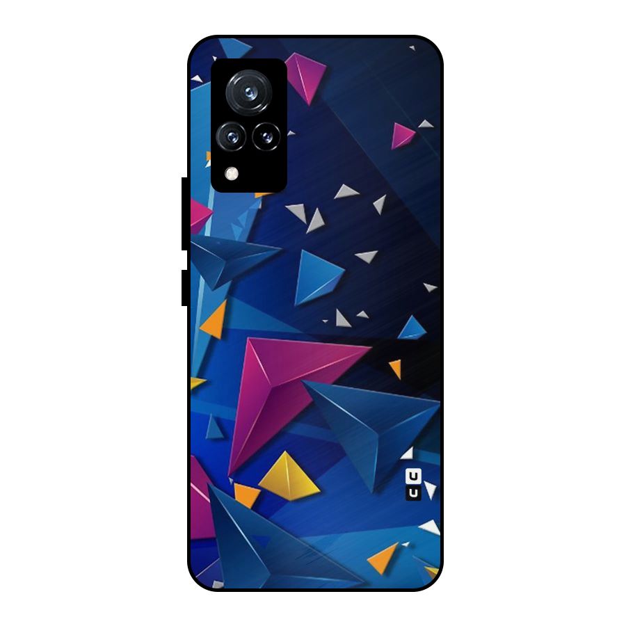 Space Colored Triangles Metal Back Case for Vivo V21 5G