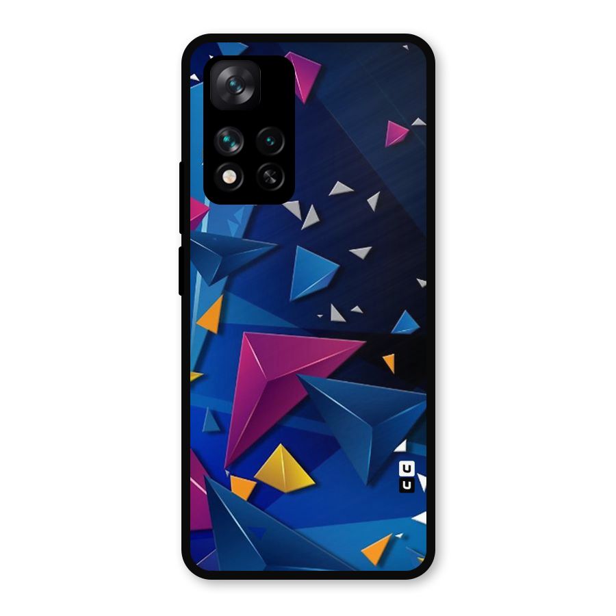 Space Colored Triangles Metal Back Case for Xiaomi 11i 5G