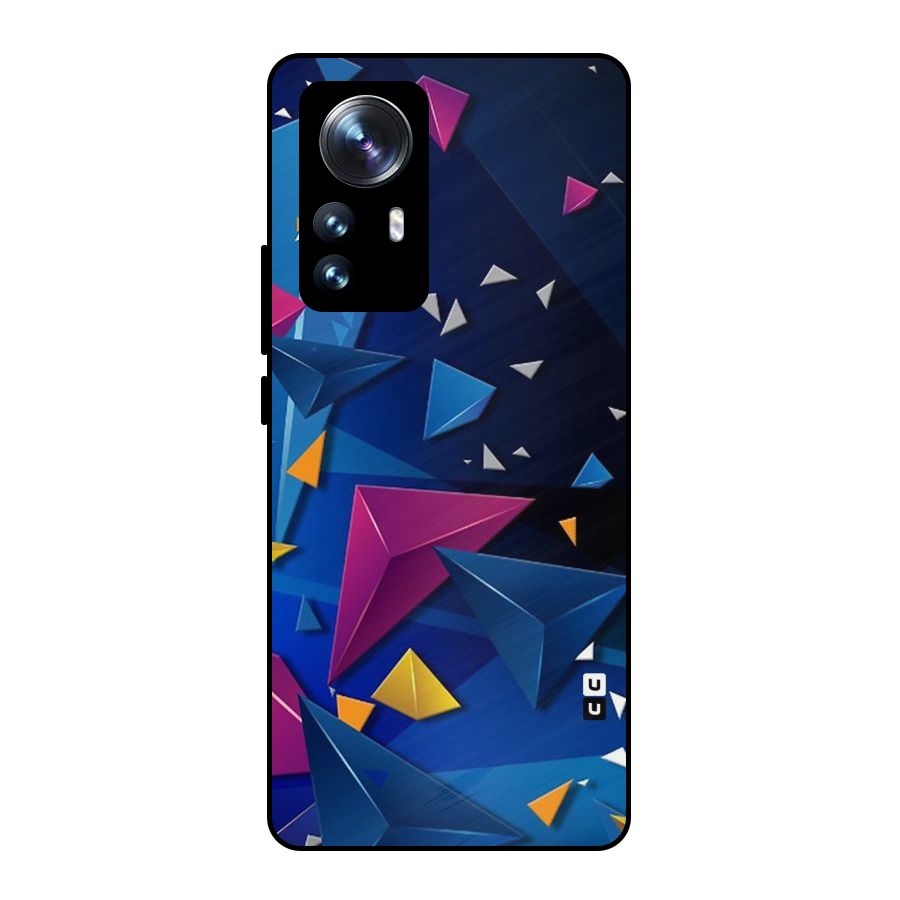 Space Colored Triangles Metal Back Case for Xiaomi 12 Pro