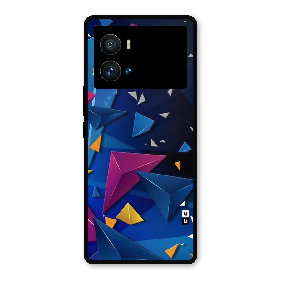Space Colored Triangles Metal Back Case for iQOO 9 Pro