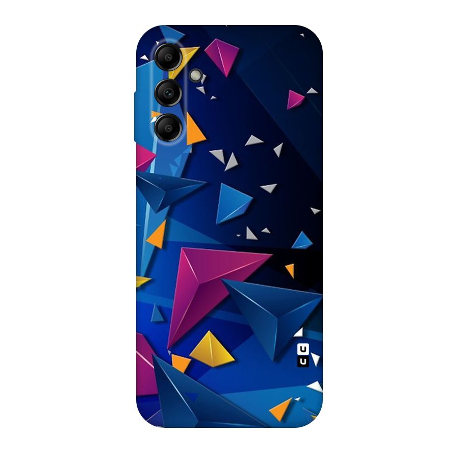 Space Colored Triangles Original Polycarbonate Back Case for Galaxy A14 5G