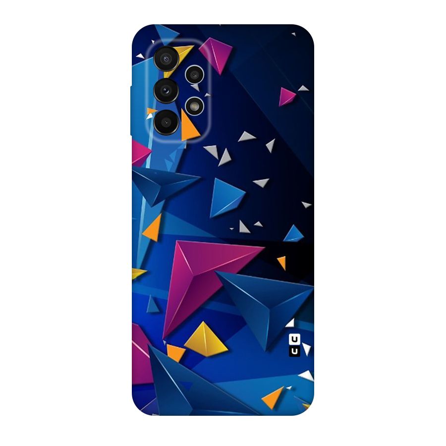 Space Colored Triangles Original Polycarbonate Back Case for Galaxy A23