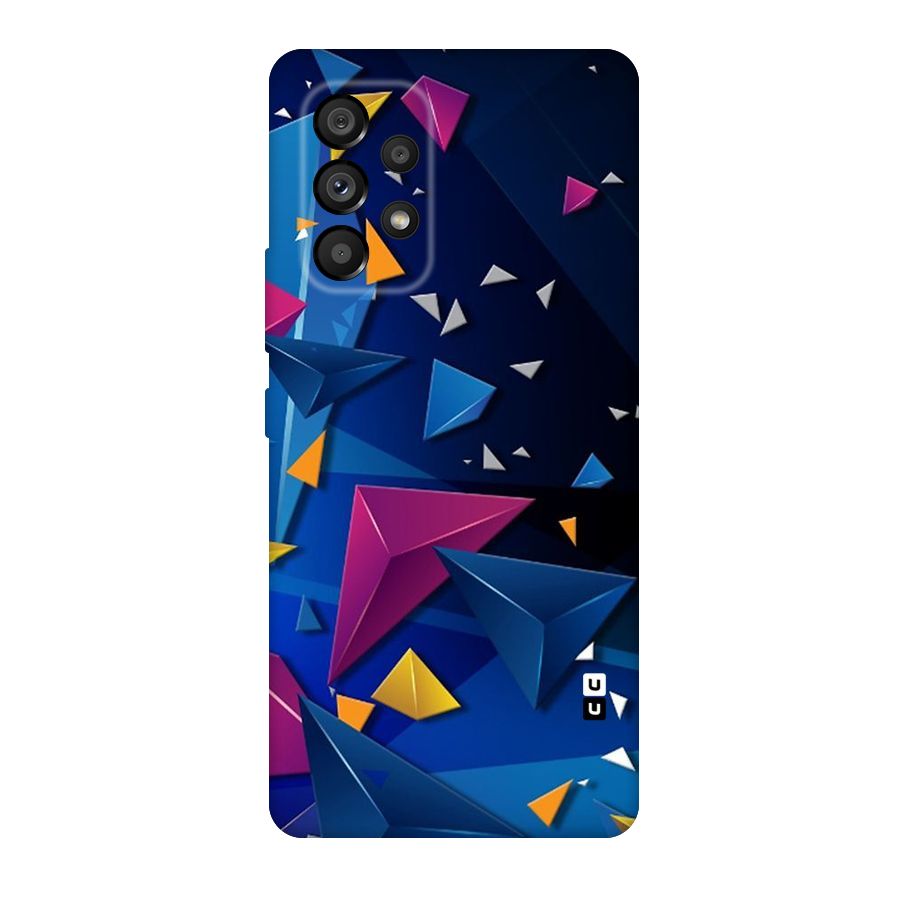 Space Colored Triangles Original Polycarbonate Back Case for Galaxy A53 5G