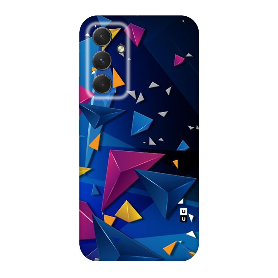 Space Colored Triangles Original Polycarbonate Back Case for Galaxy A54