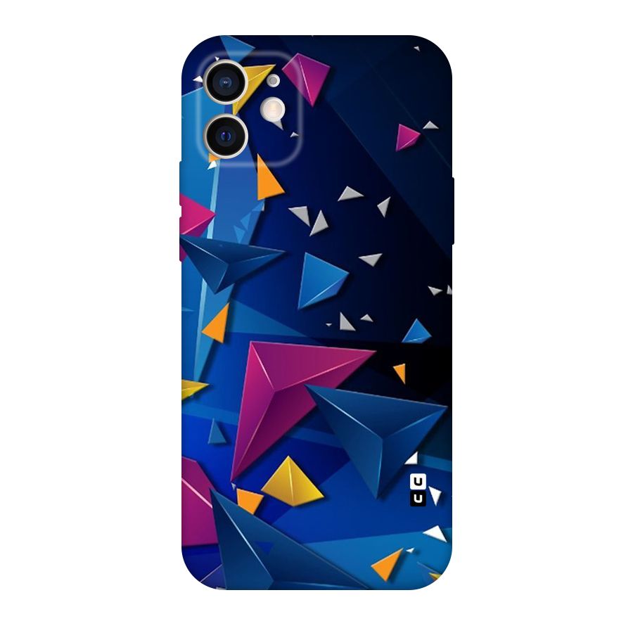 Space Colored Triangles Original Polycarbonate Back Case for iPhone 12