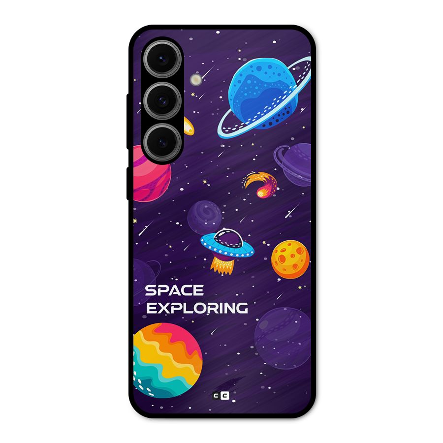 Space Exploring Metal Back Case for Galaxy S24 FE
