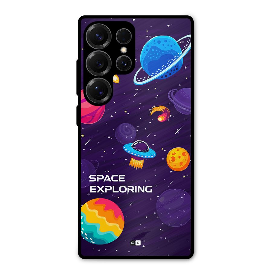 Space Exploring Metal Back Case for Galaxy S25 Ultra