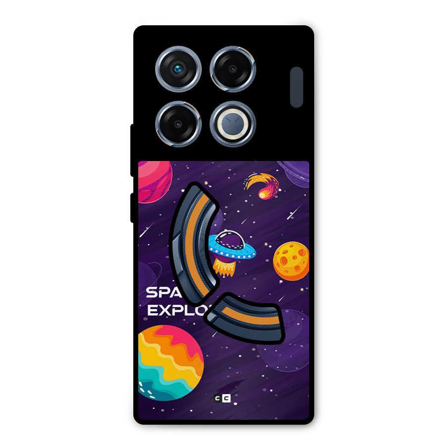 Space Exploring Metal Back Case for Infinix GT 20 Pro