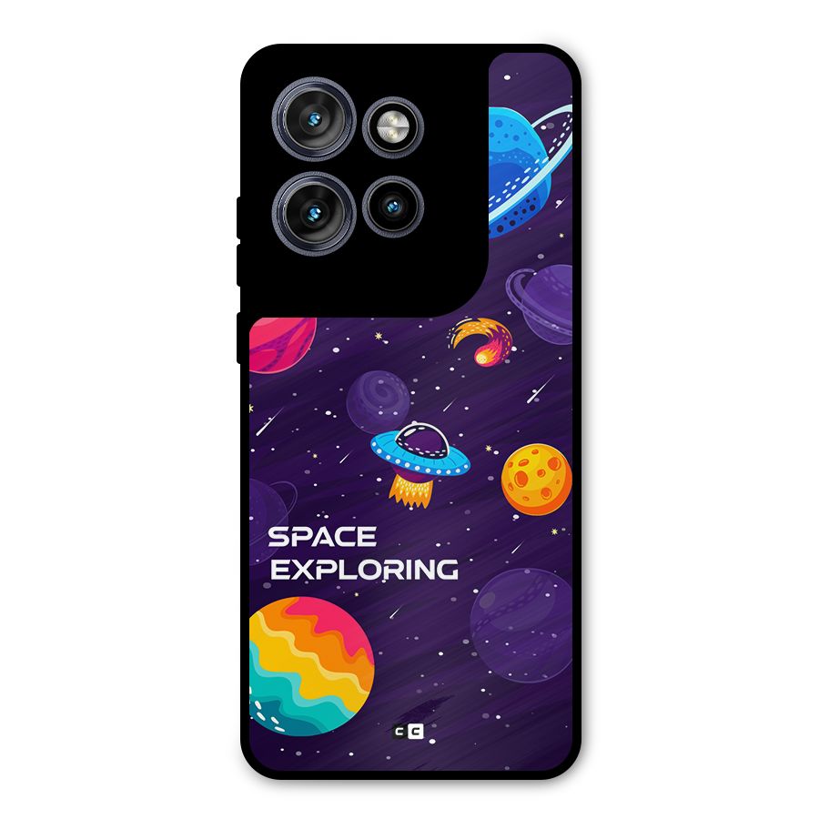 Space Exploring Metal Back Case for Motorola Edge 50 Neo