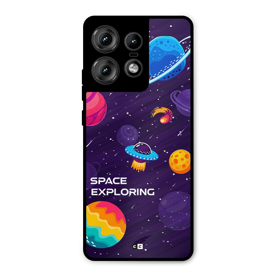 Space Exploring Metal Back Case for Motorola Edge 50 Pro