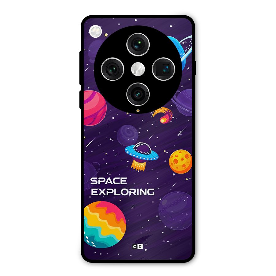 Space Exploring Metal Back Case for Oppo Find X8 Pro