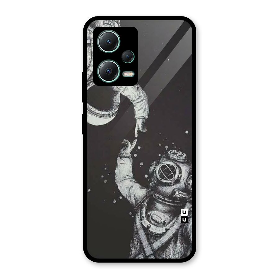 Space Meeting Glass Back Case for Poco X5