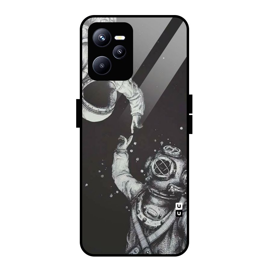 Space Meeting Glass Back Case for Realme C35