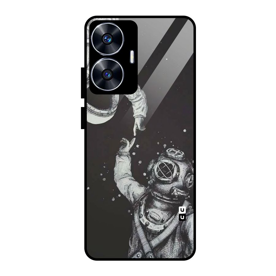 Space Meeting Glass Back Case for Realme Narzo N55