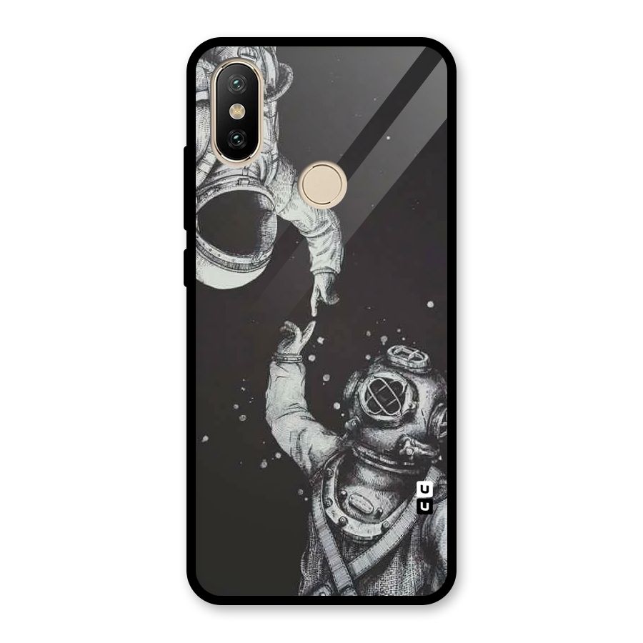Space Meeting Glass Back Case for Redmi A2