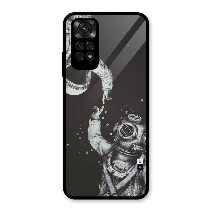 Space Meeting Glass Back Case for Redmi Note 11S