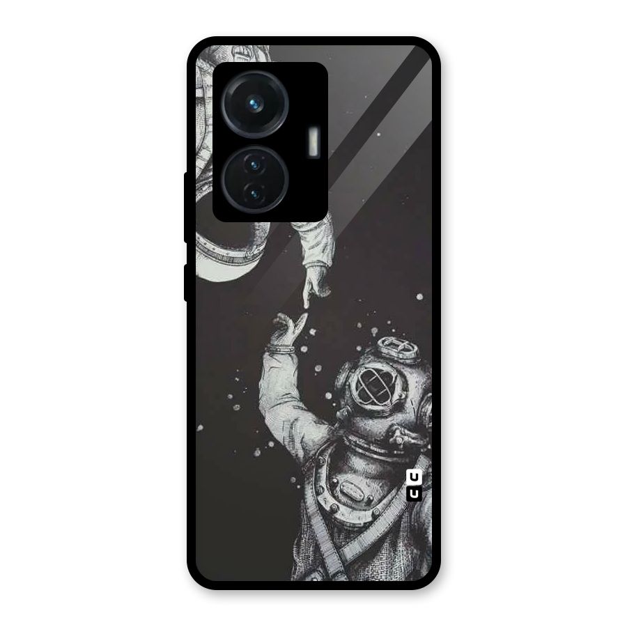 Space Meeting Glass Back Case for Vivo T1 44W