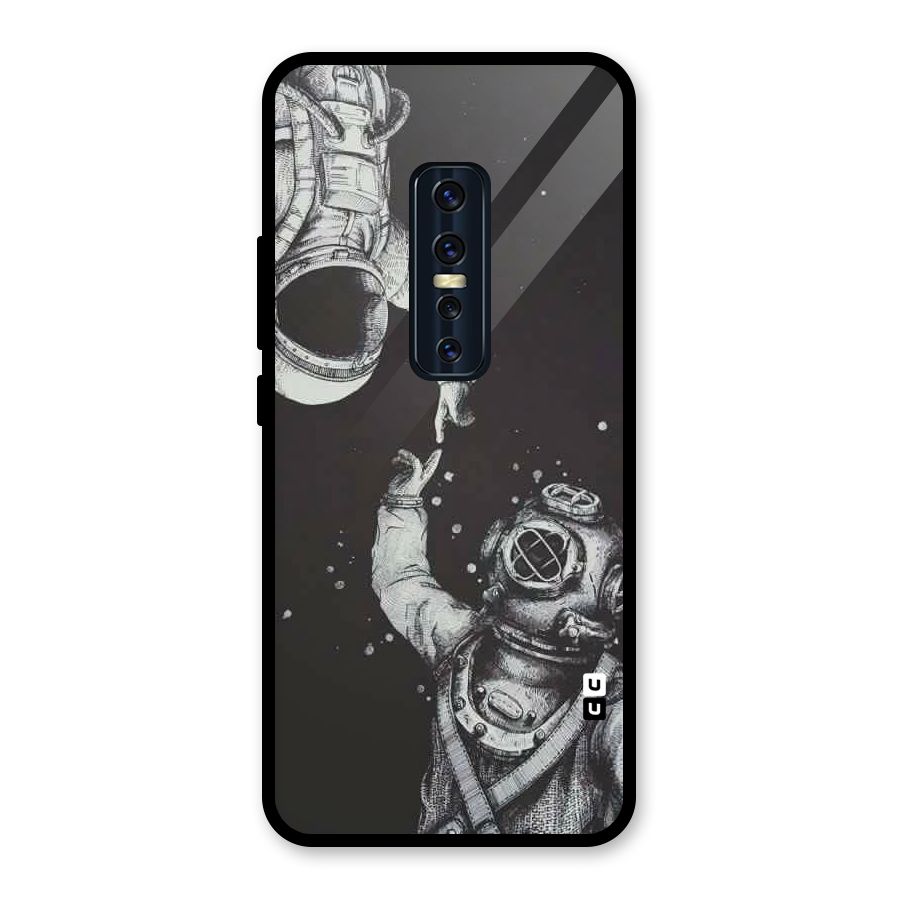 Space Meeting Glass Back Case for Vivo V17 Pro
