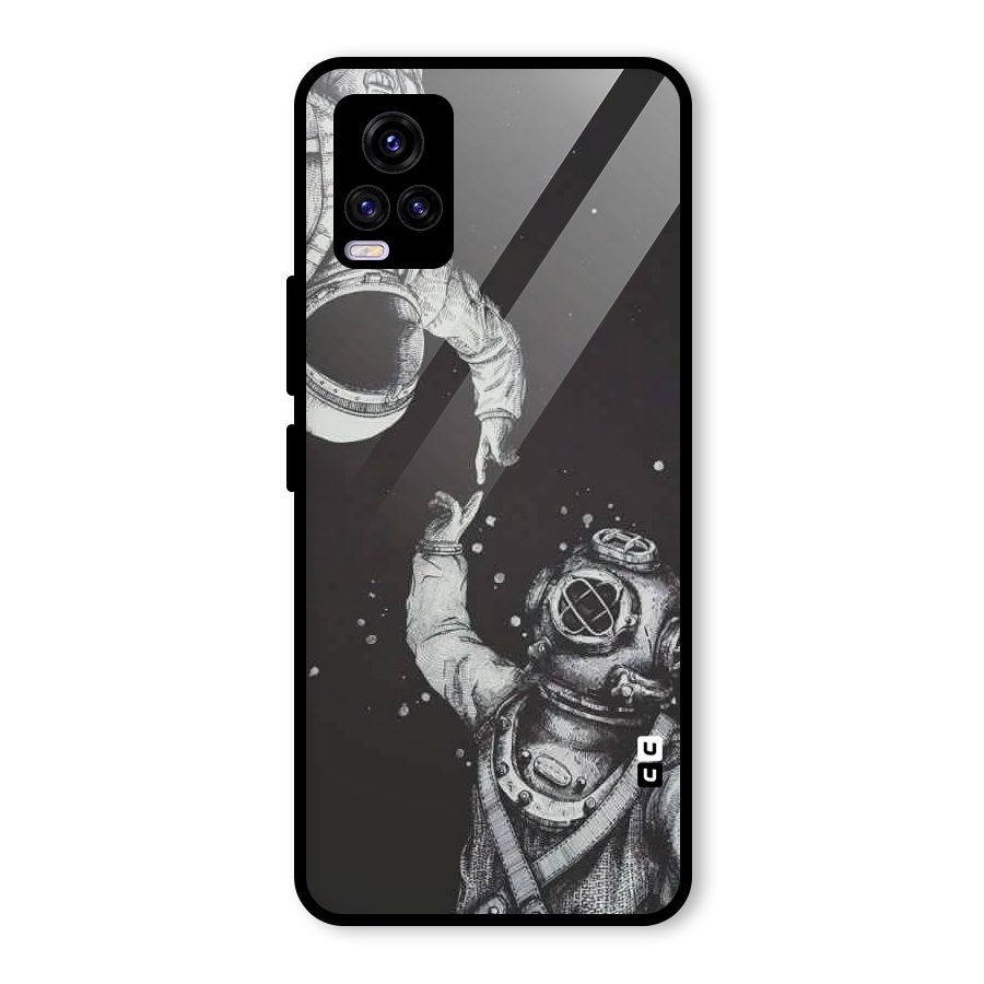 Space Meeting Glass Back Case for Vivo V20 2021