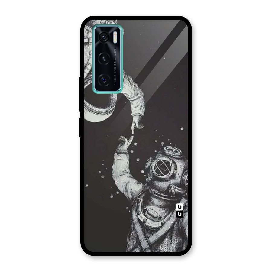 Space Meeting Glass Back Case for Vivo V20 SE