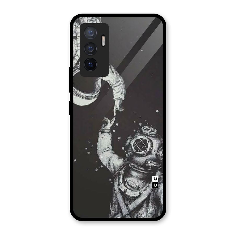 Space Meeting Glass Back Case for Vivo V23e