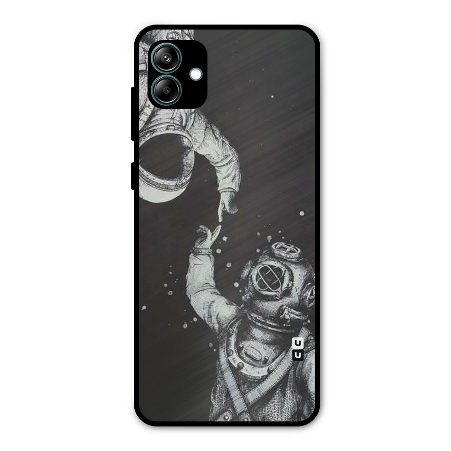 Space Meeting Metal Back Case for Galaxy A04