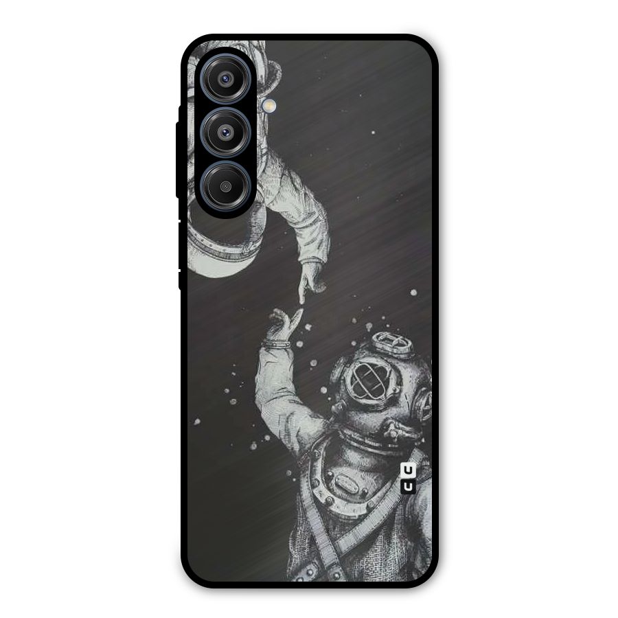 Space Meeting Metal Back Case for Galaxy A16 5G