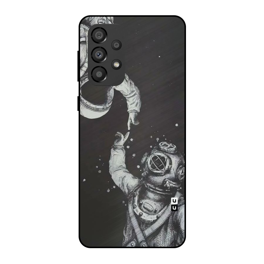 Space Meeting Metal Back Case for Galaxy A33 5G