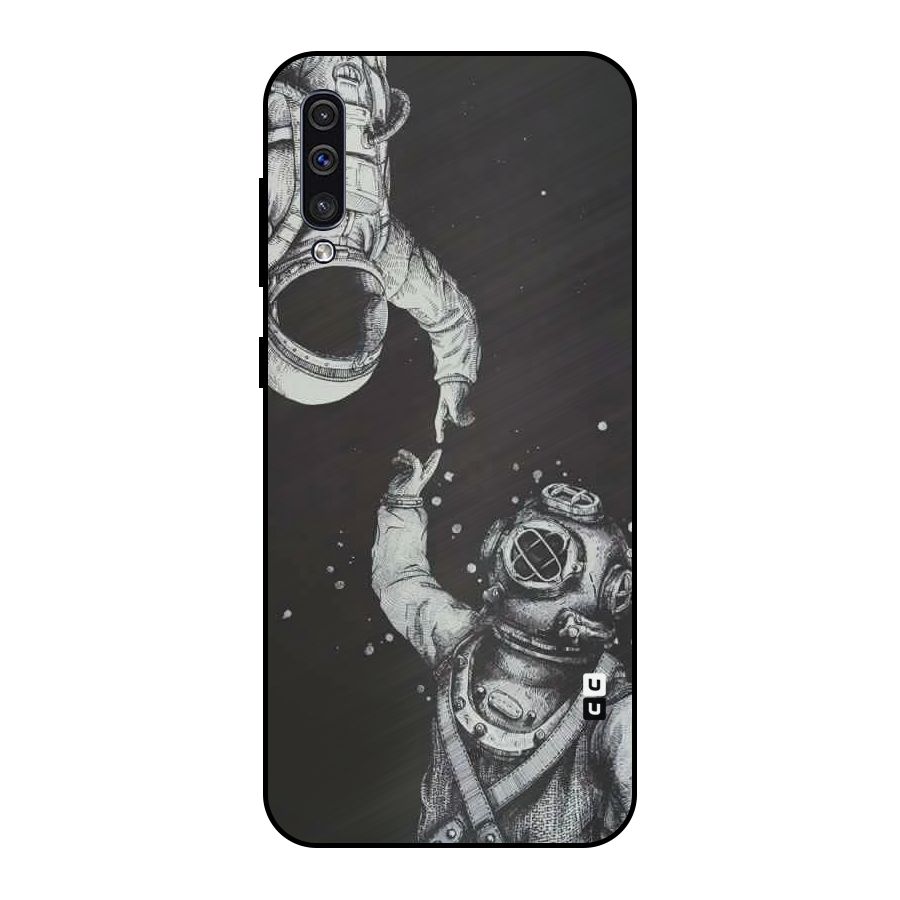 Space Meeting Metal Back Case for Galaxy A50s