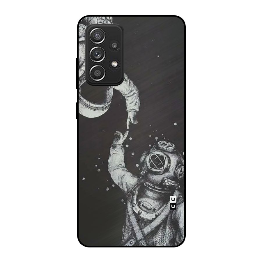Space Meeting Metal Back Case for Galaxy A52