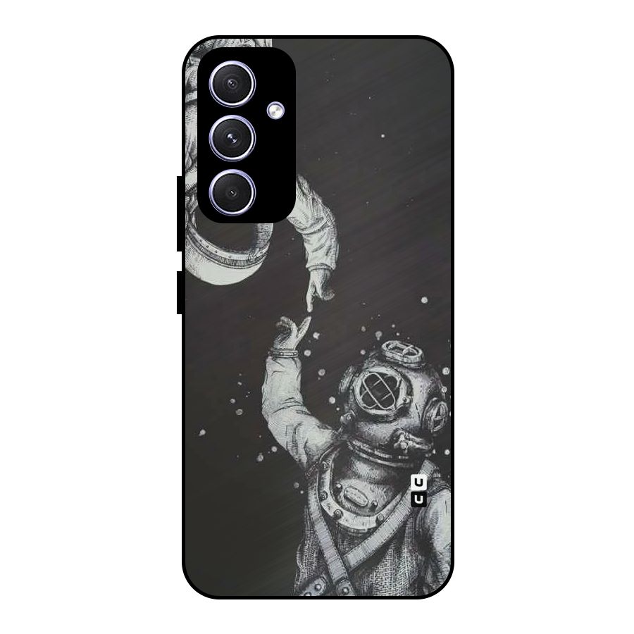 Space Meeting Metal Back Case for Galaxy A54