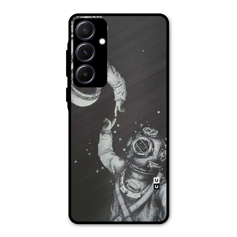 Space Meeting Metal Back Case for Galaxy A55