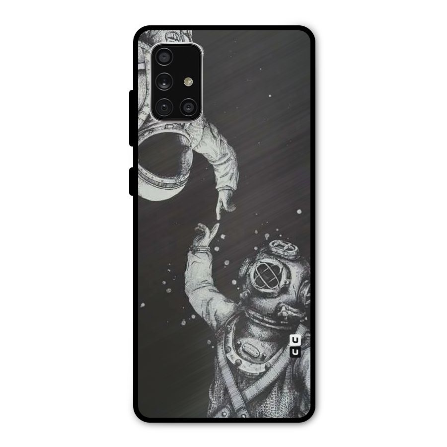 Space Meeting Metal Back Case for Galaxy A71