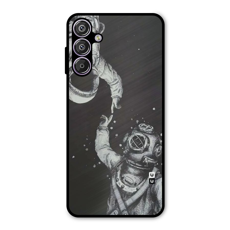 Space Meeting Metal Back Case for Galaxy F15