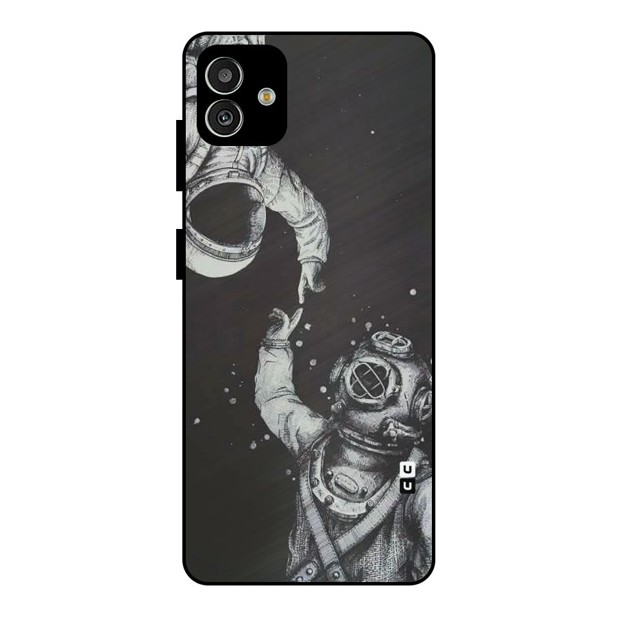 Space Meeting Metal Back Case for Galaxy M13 5G