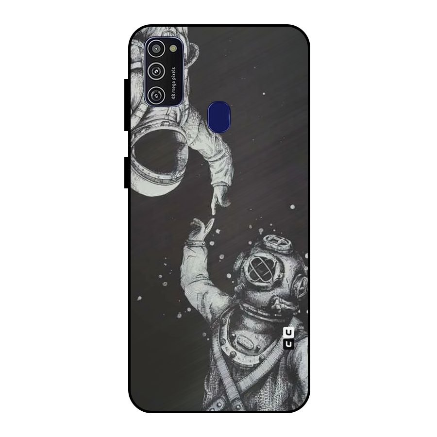 Space Meeting Metal Back Case for Galaxy M30s